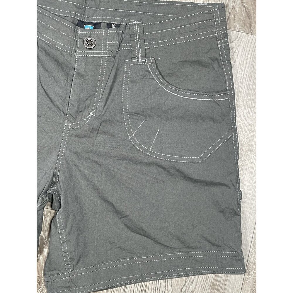 Kuhl Kontra Green Gray Hiking Shorts Inseam 6” - Women Size 10 - Picture 6 of 11